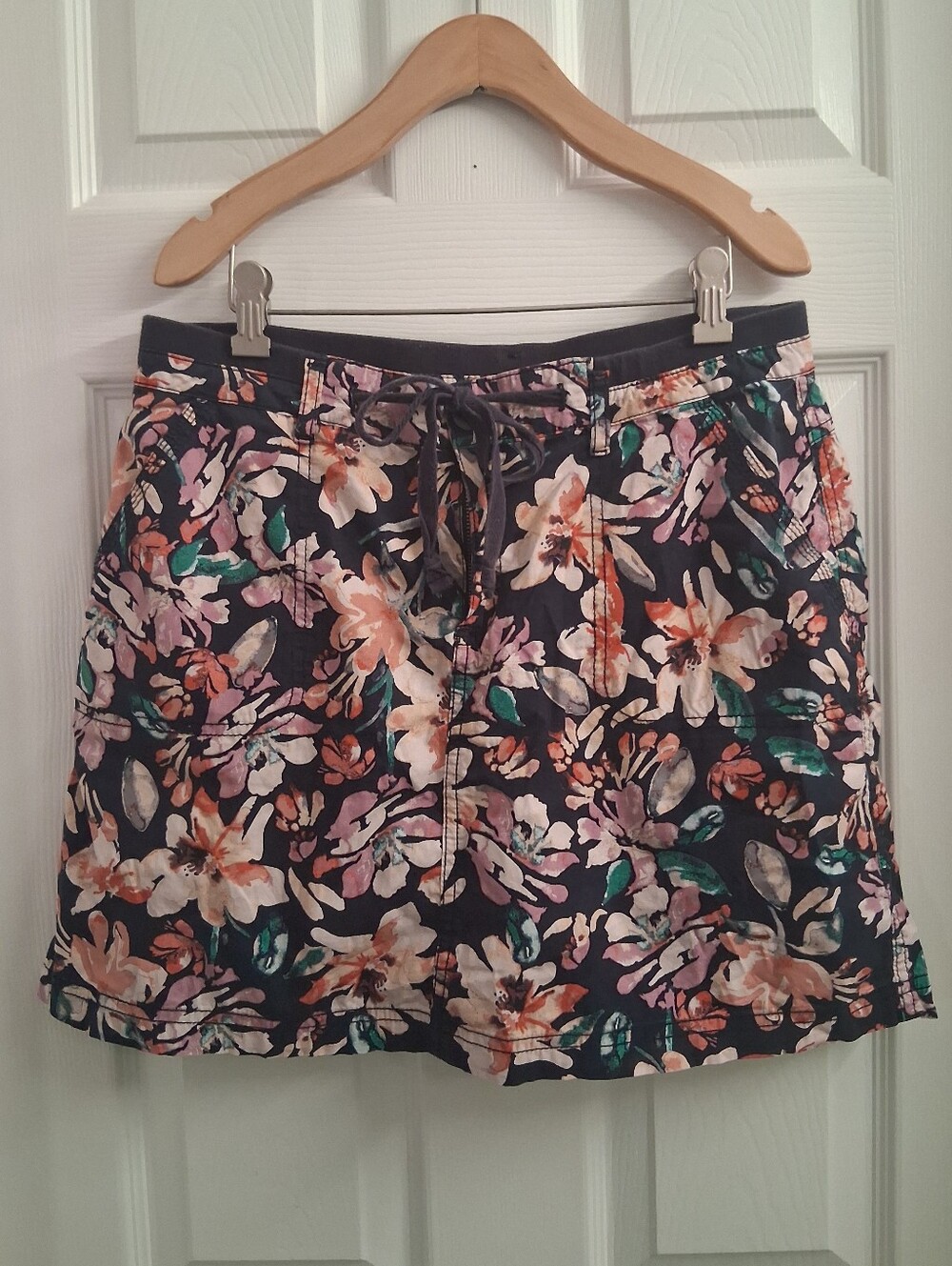 Faded Glory Floral Mini Skirt Size 8